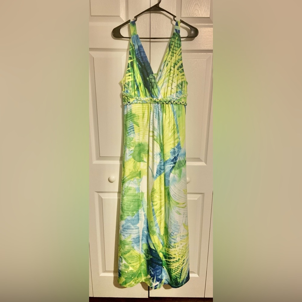 John Paul Richard Print Maxi Dress size Large